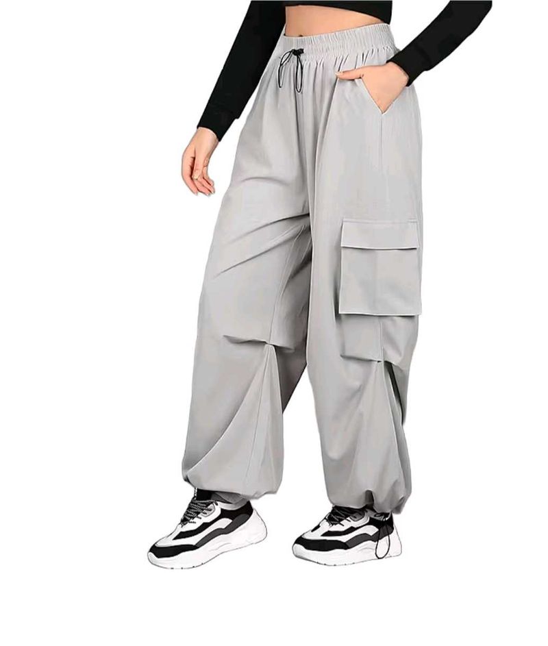 Grey Cargo Pants