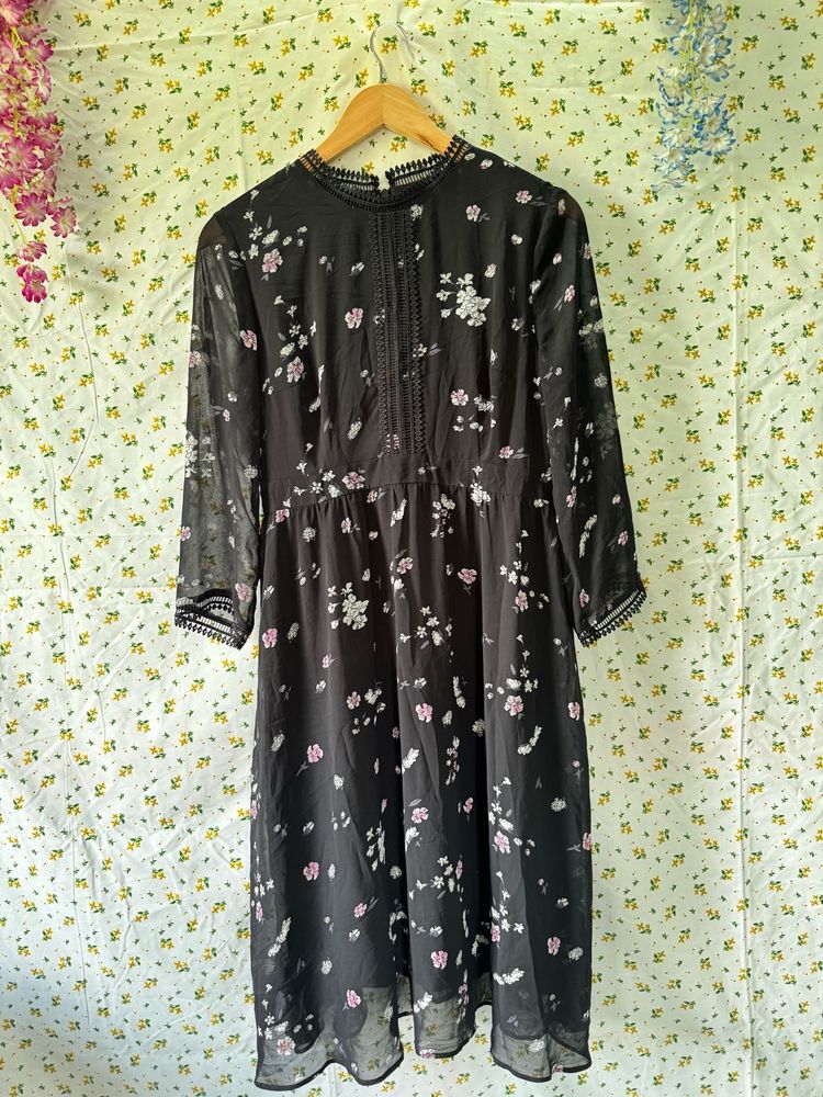 Floral Print Midi Dress