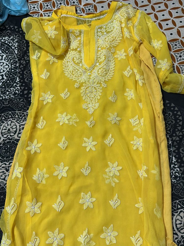 Lucknow Original Chickankari Kurti