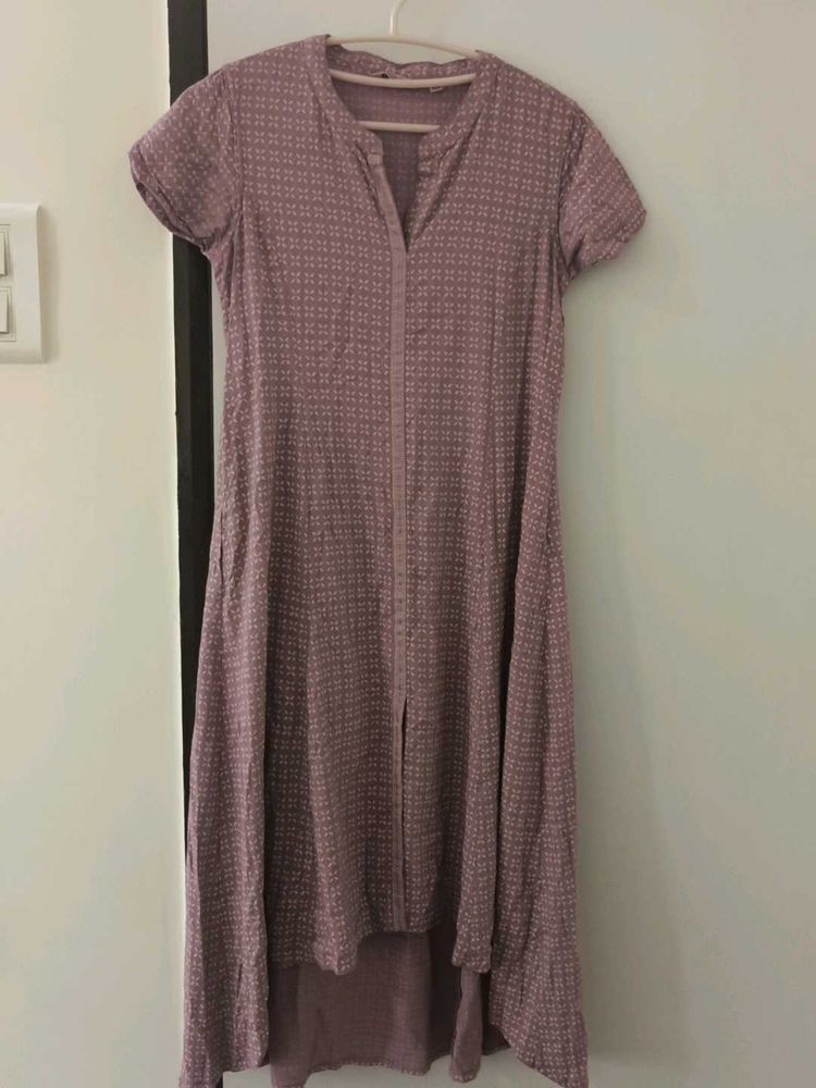 Lavender Anarkali Kurti