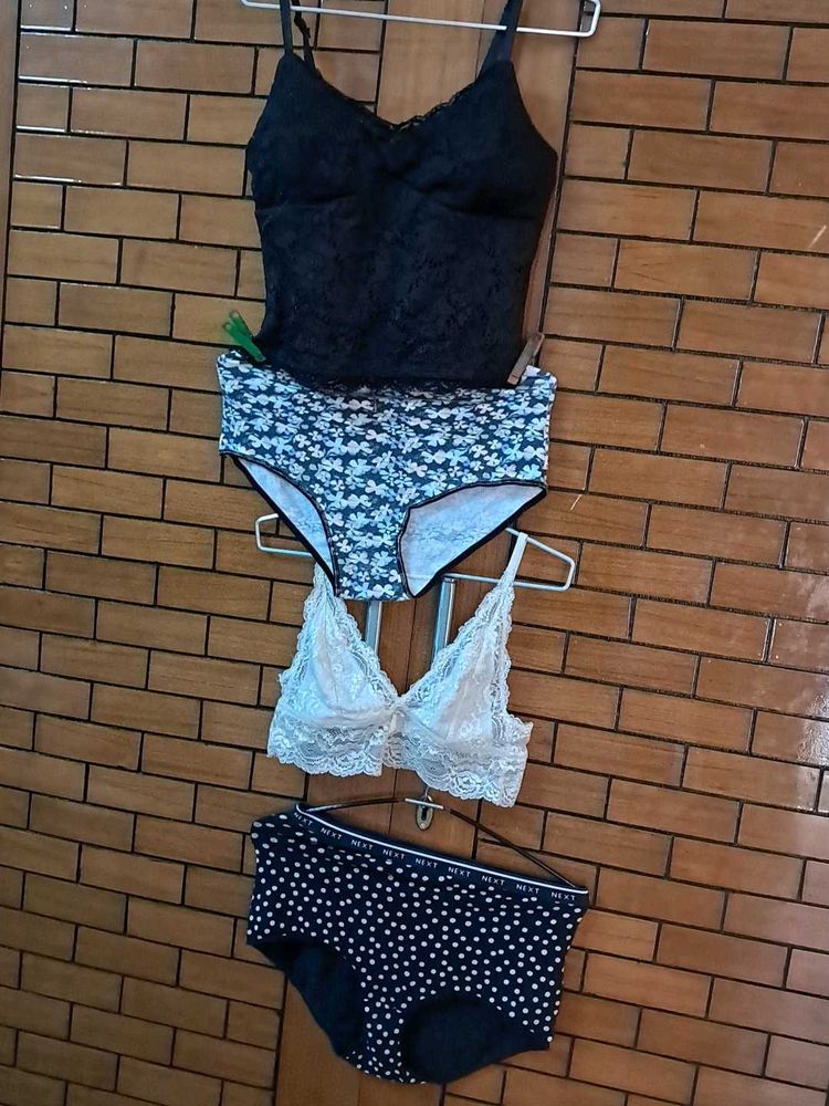 Padded  Bralet Top  N Hipster  In Imported Fabric