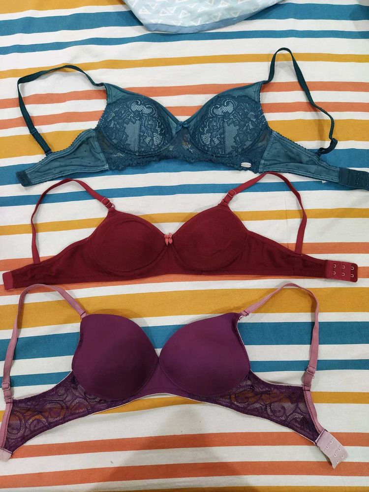 Assorted Padded Bras - Pack Of 3