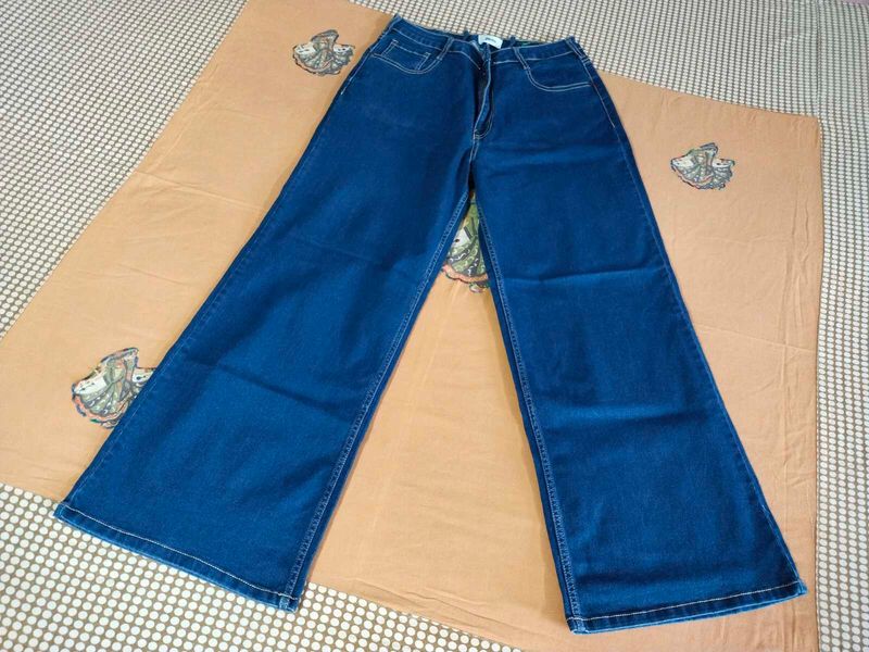 Wide Leg Denim Jeans