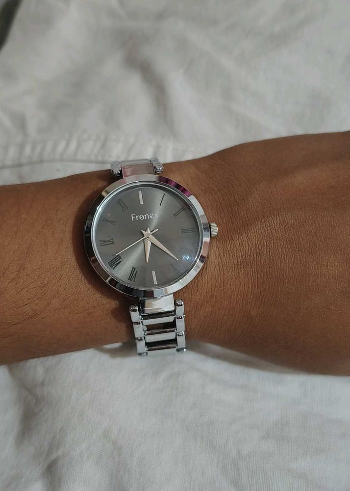 Silver &#39;Frence&#39; Watch