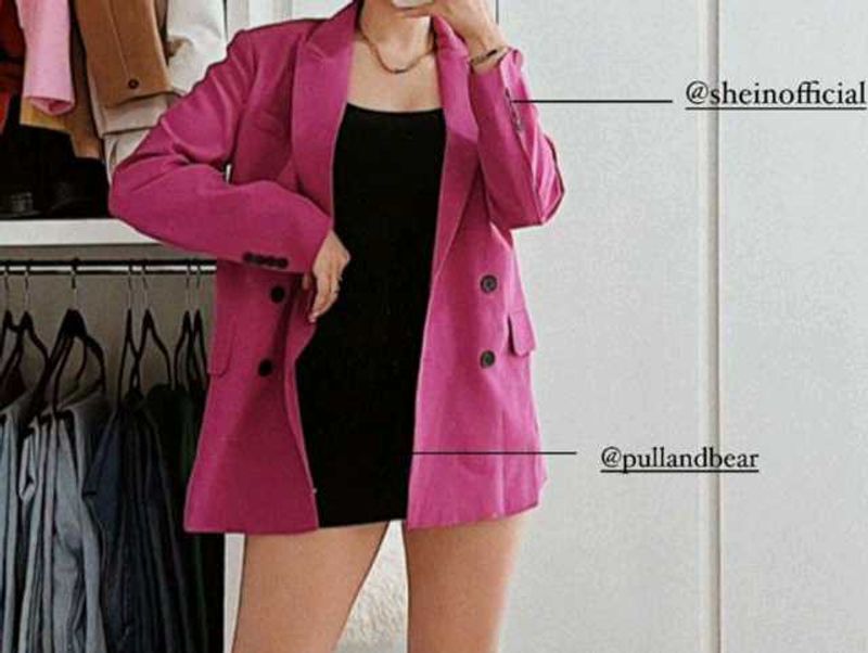 SHEIN Pink Blazer