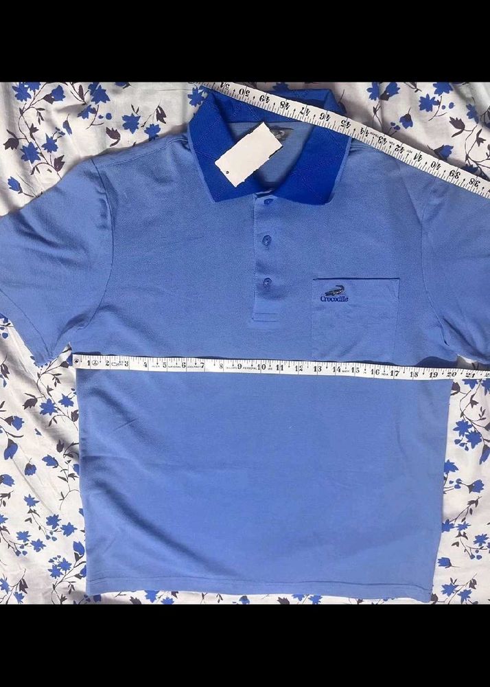 🐊 Crocodile Light Blue Shirt – Classic Elegance |