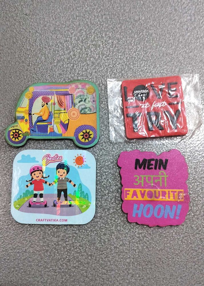 Set Of 4 Fridge Magnets