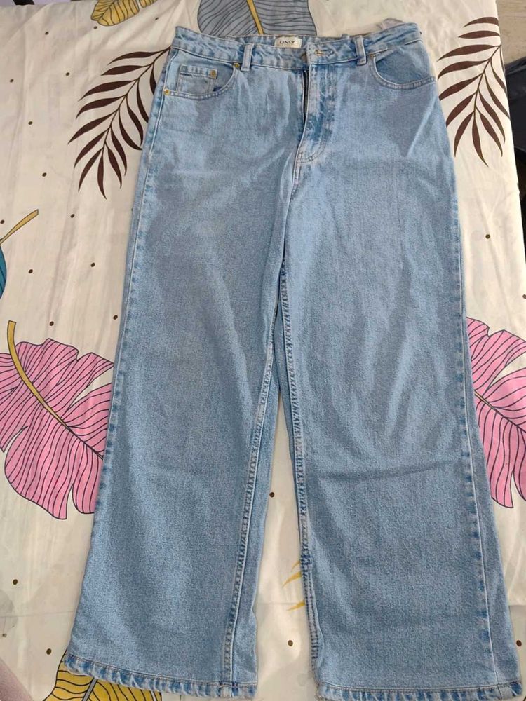Wide Leg Denim Jeans