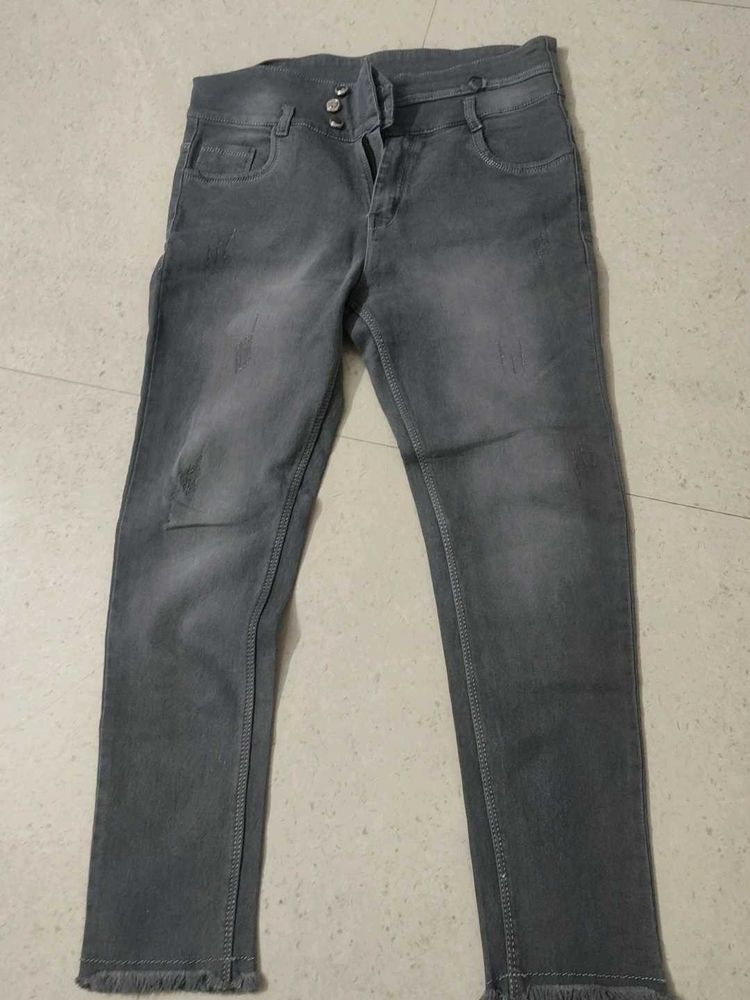 Gray Denim Jeans