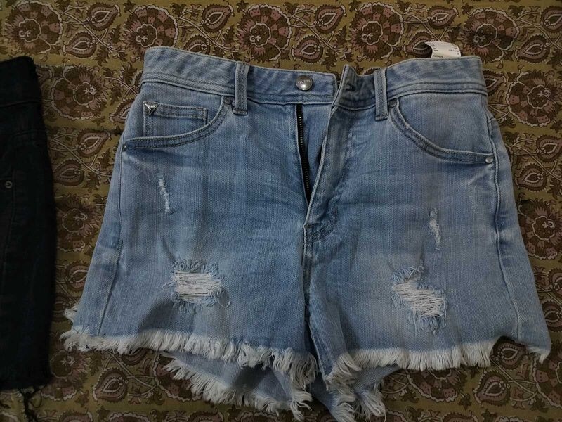 Light Blue Denim Shorts