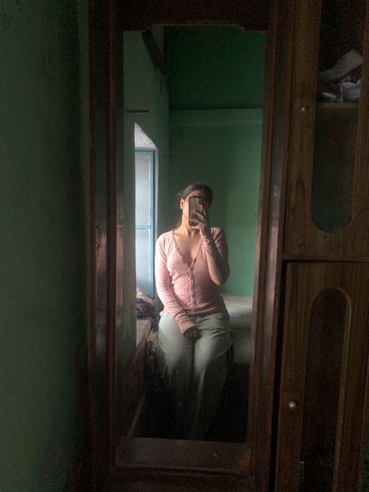 Pink Knit Cardigan