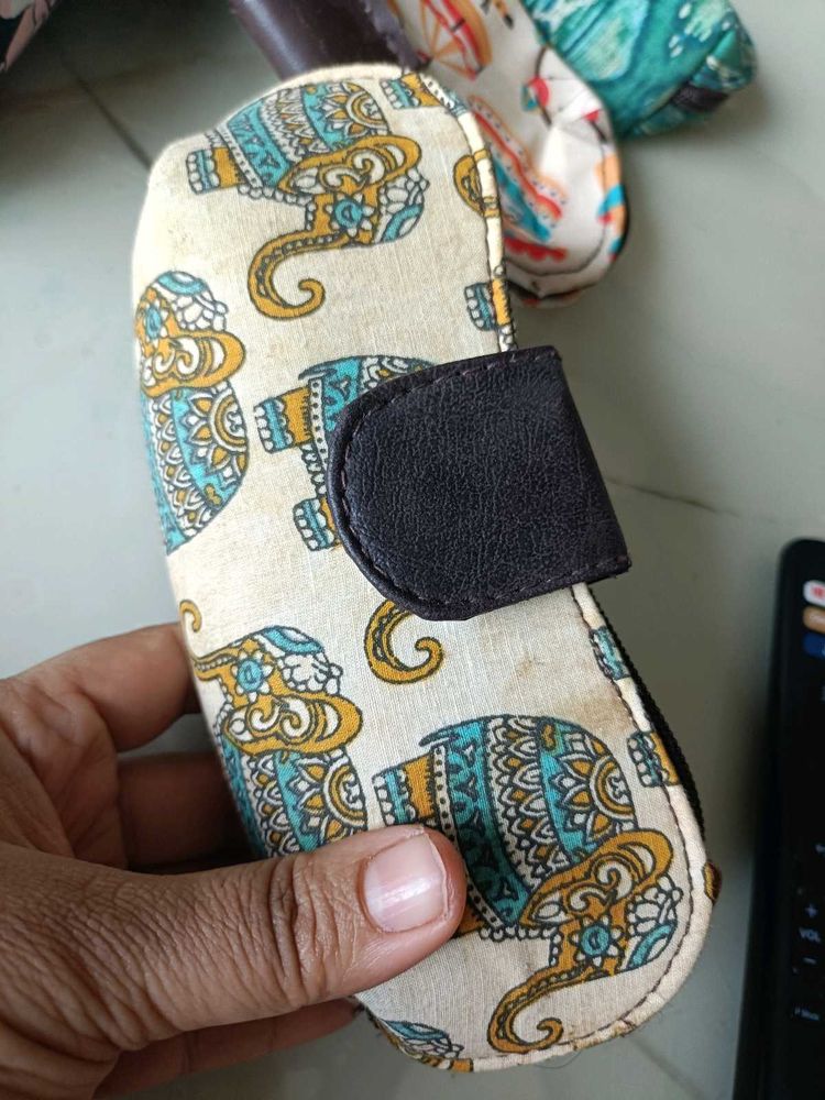 Elephant Print google Pouch