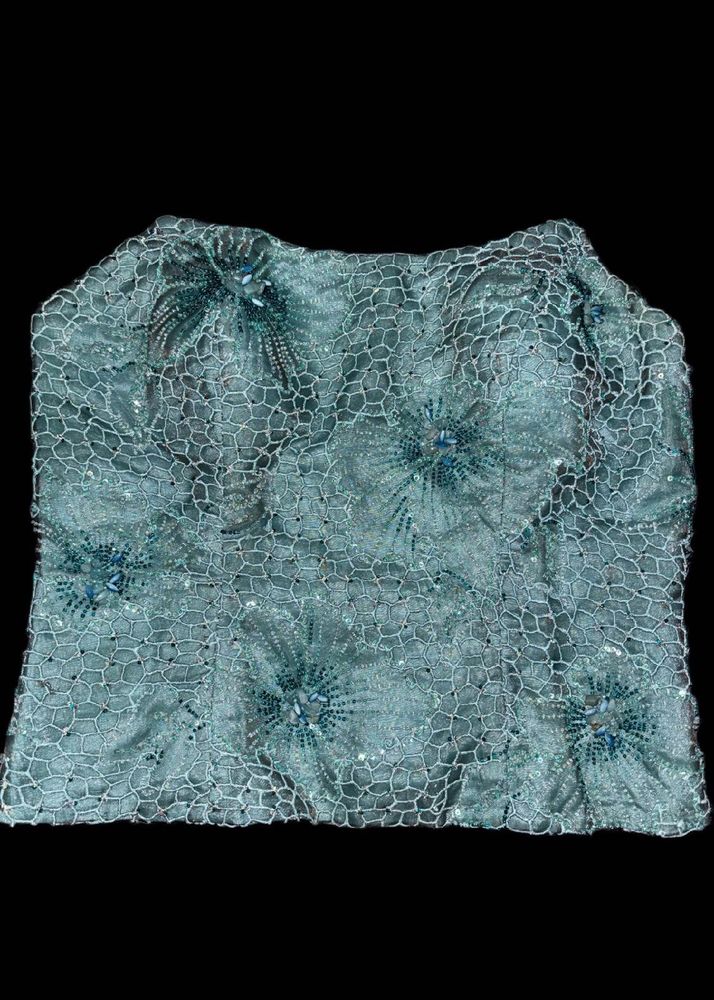 EMBELLISHED MESH CORSET