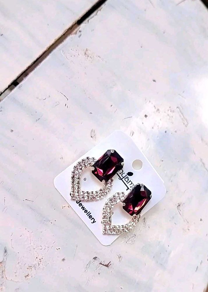 Stylish Heart Earrings