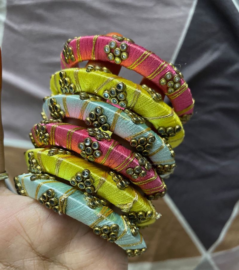 Multi Colour Bangle Set