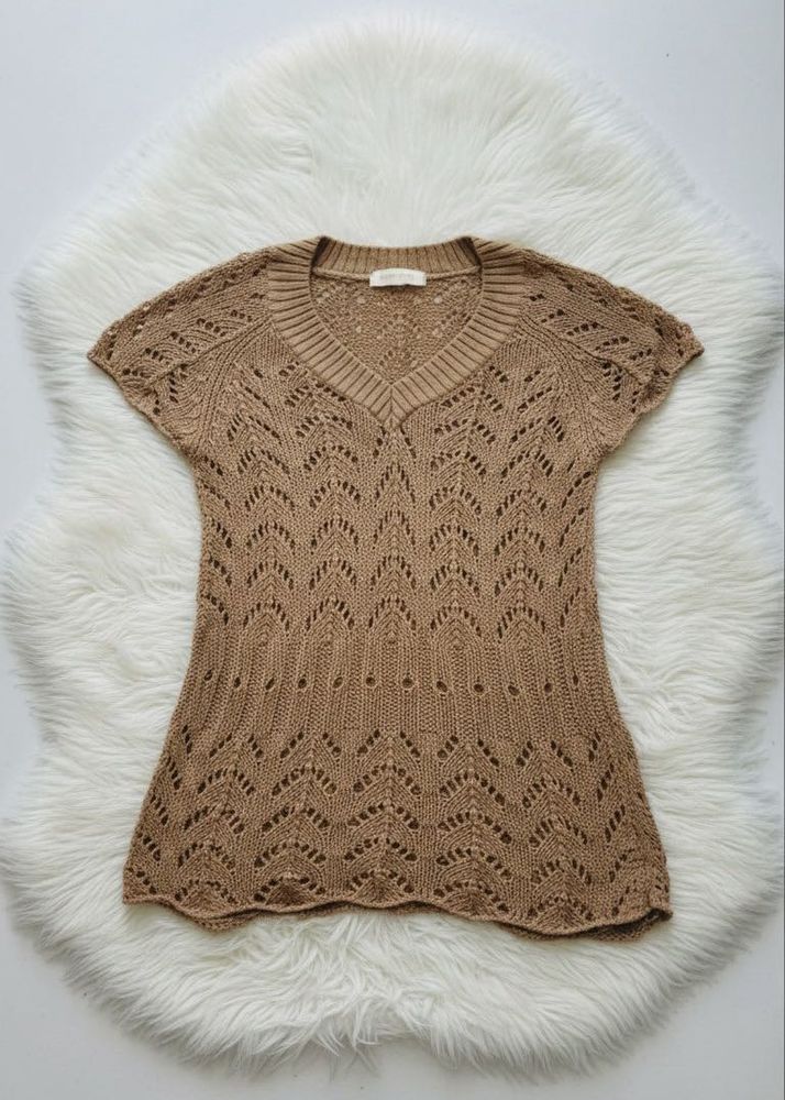 Tan Knit Top