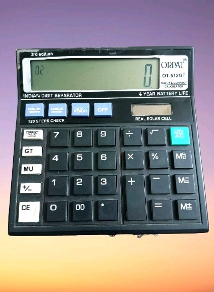 Orpat OT-512GT Calculator (Black) OT-512Financ