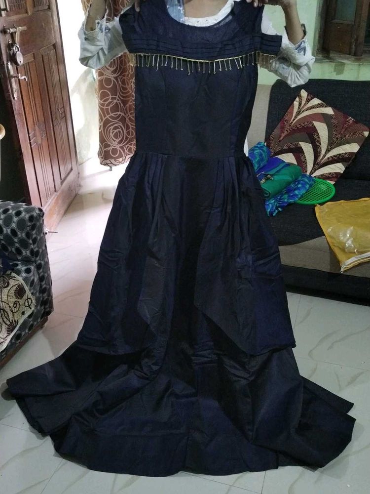 Elegant Navy Blue Dress