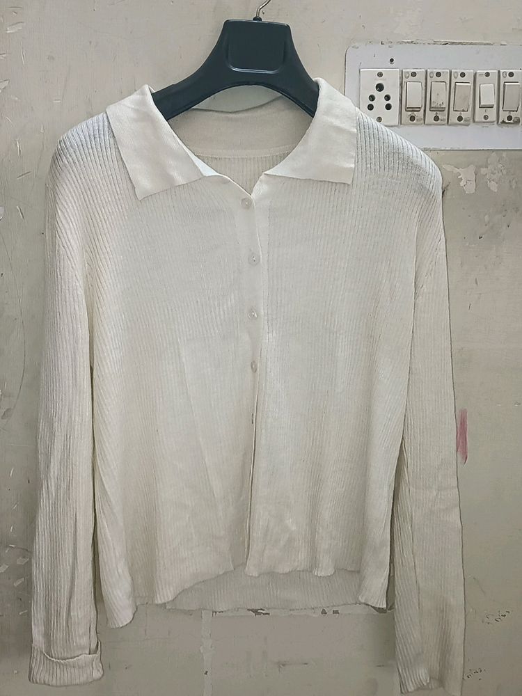 White Shirt And  Blue Jeans Combo For Women