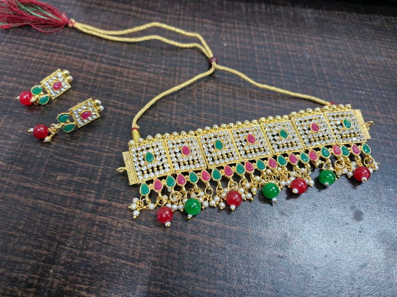All New Red Green Necklace For Women