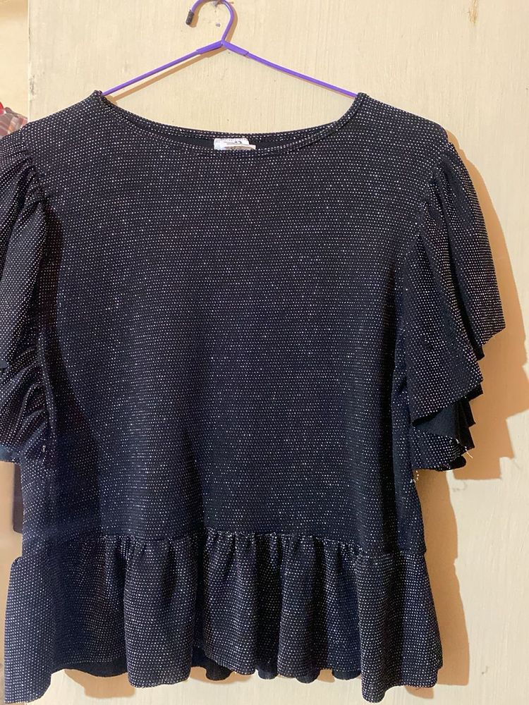 Sparkly Ruffle Top