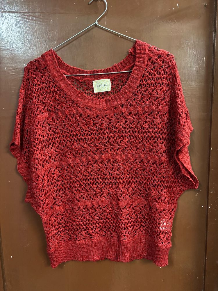 Red Knit Sweater