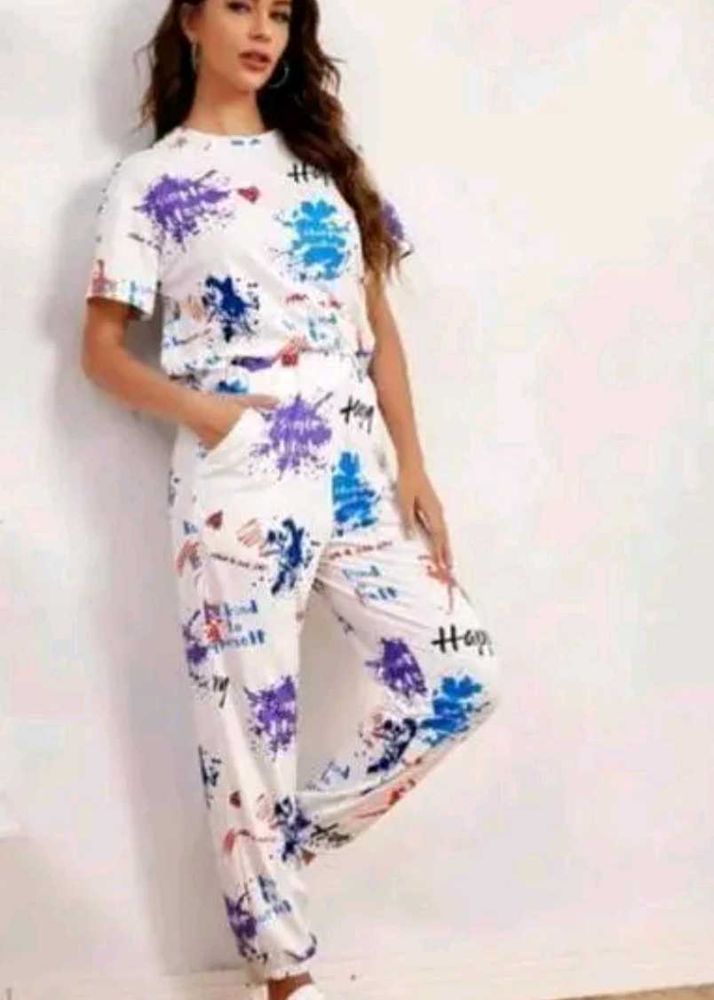 Trendy White Co-ord Set