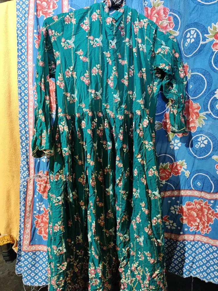 Floral Print Kurta Shrug
