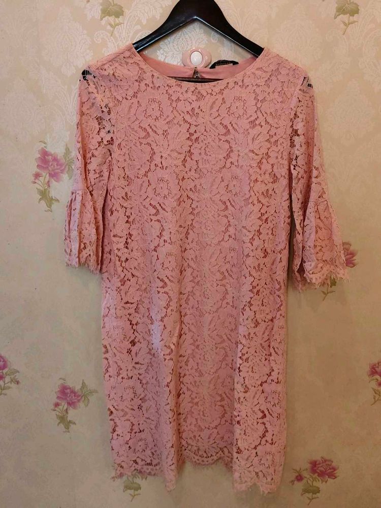 Pink Lace Dress