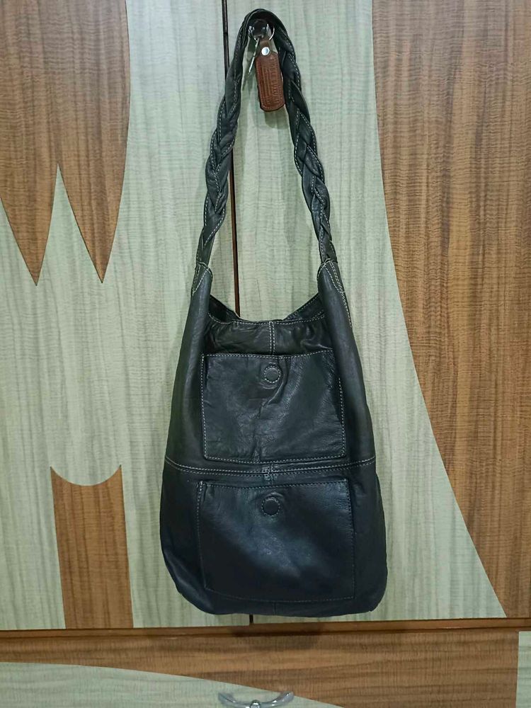 Leather Hobo Bag