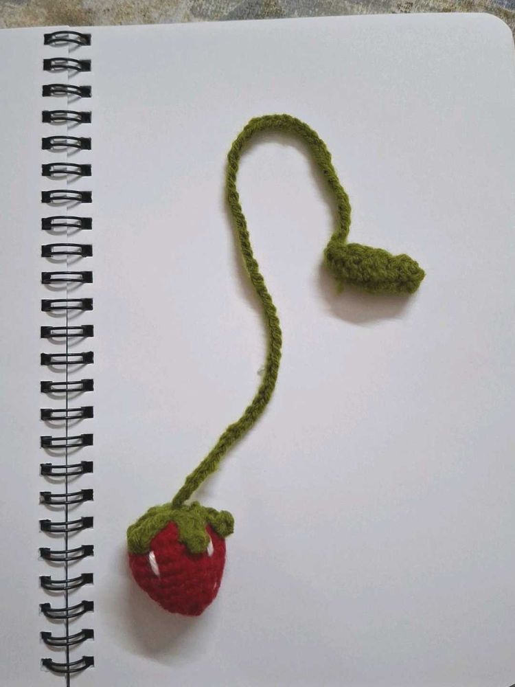 Crochet Handmade Strawberry Charm