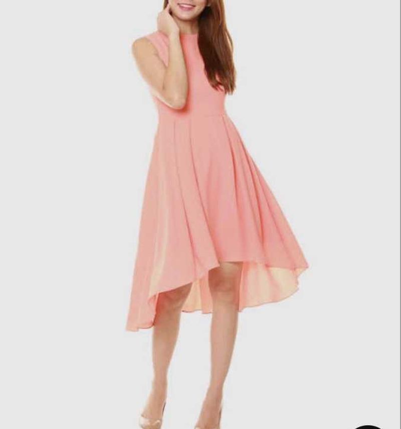 High Low Peach Dress ✨