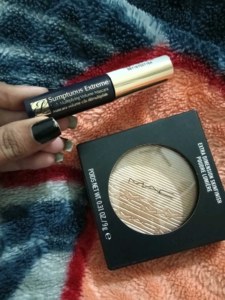 Combo 2 MAC Skinfinish Highlighter And Mascara