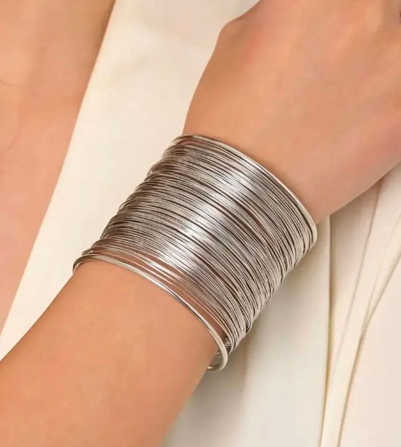 Women Silver- Plated Cuff Bracelet🎀