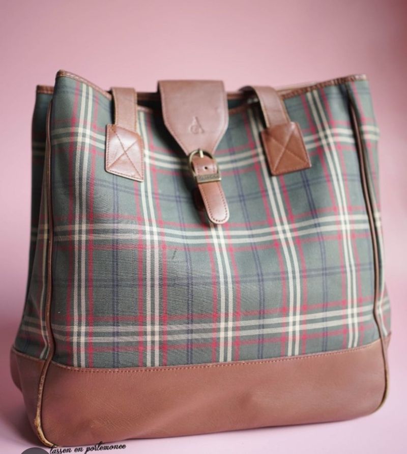 Beanpole Check Tote Bag