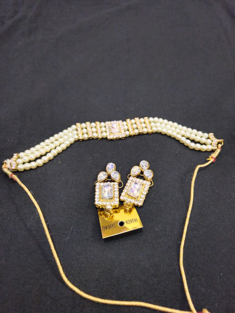 Combo Of 2 Elegant Necklace With Earings Set