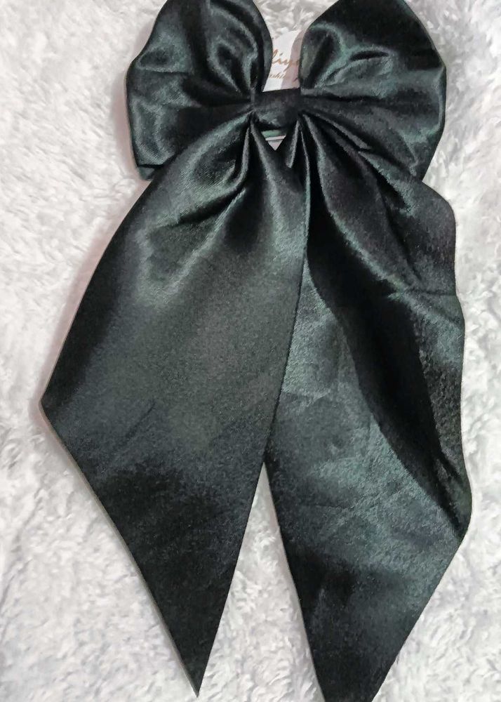 Satin Bow Hair Clip