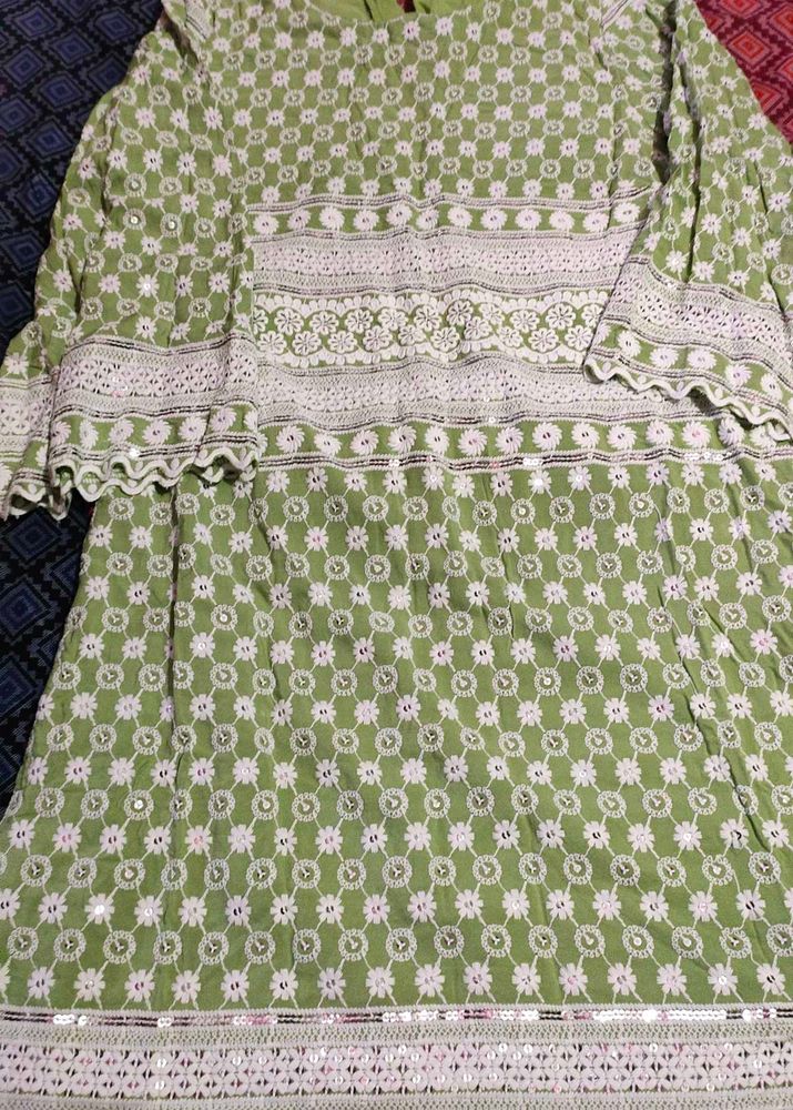 Elegant Green Kurta set , no dupatta