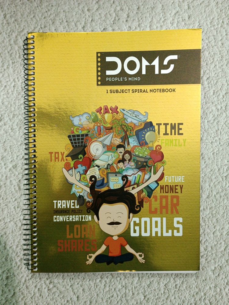 Doms A4 Spiral Notebook Ruled Sheet