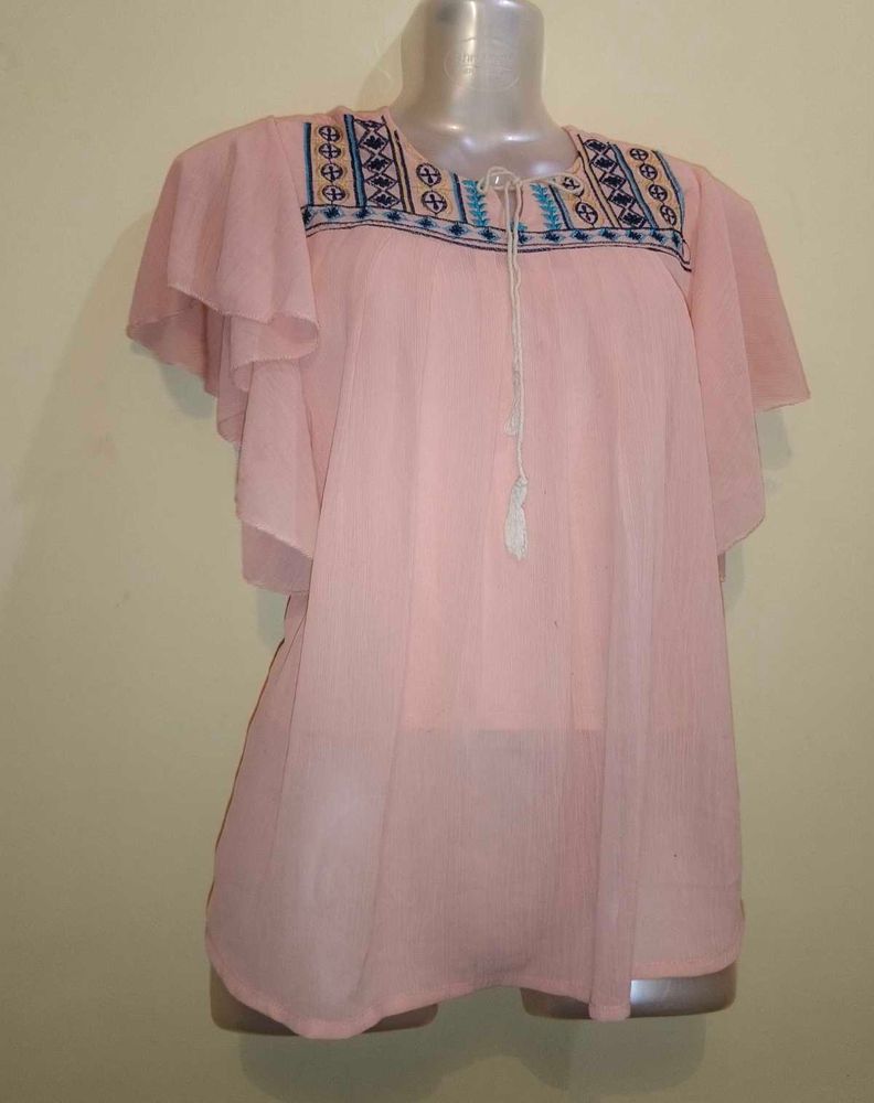 Boho Embroidered Top