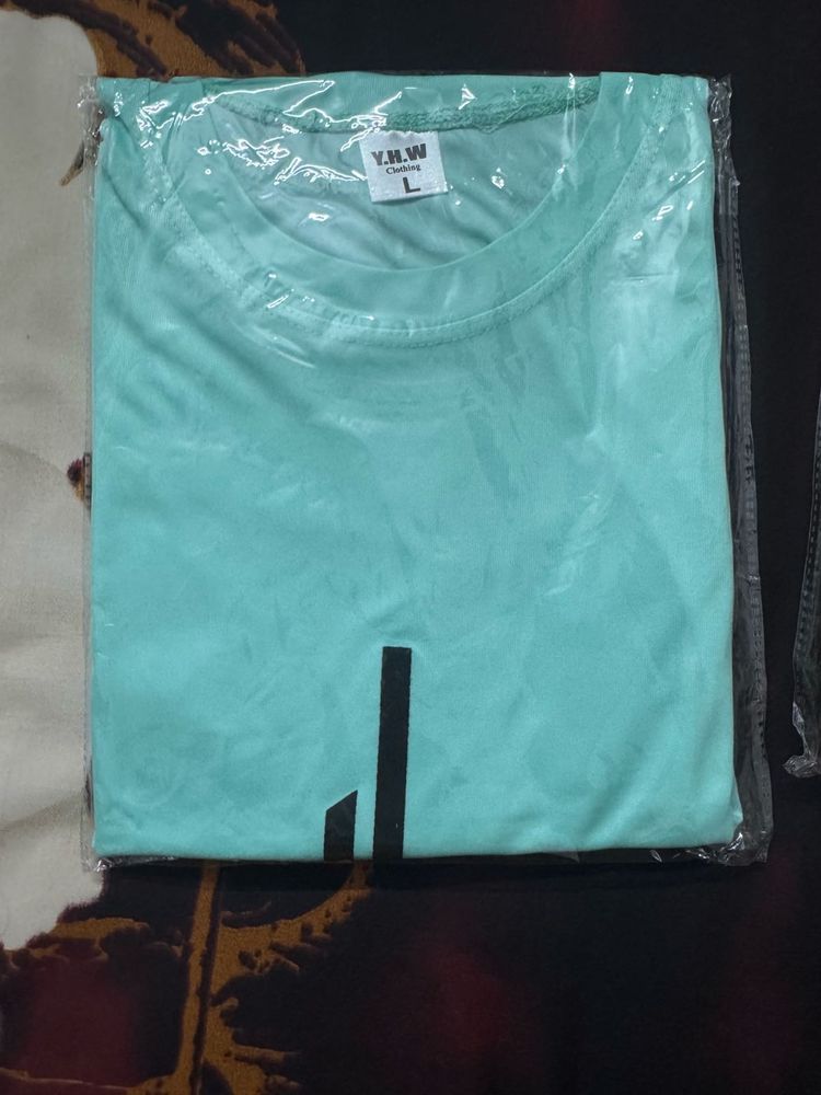 Light Blue Graphic T-Shirt