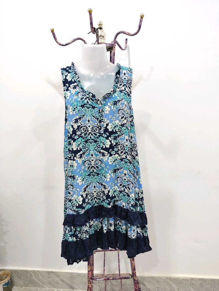 Mini Flared Ruffle Dress