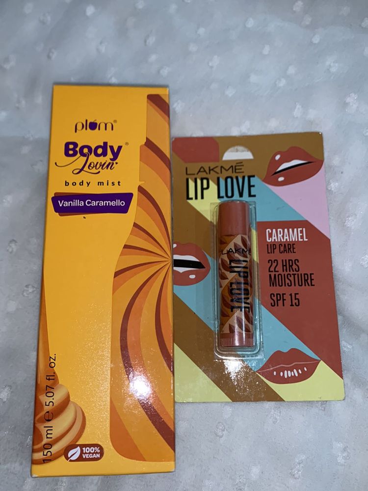 Plum Body Mist &amp; Lakme Lip Balm
