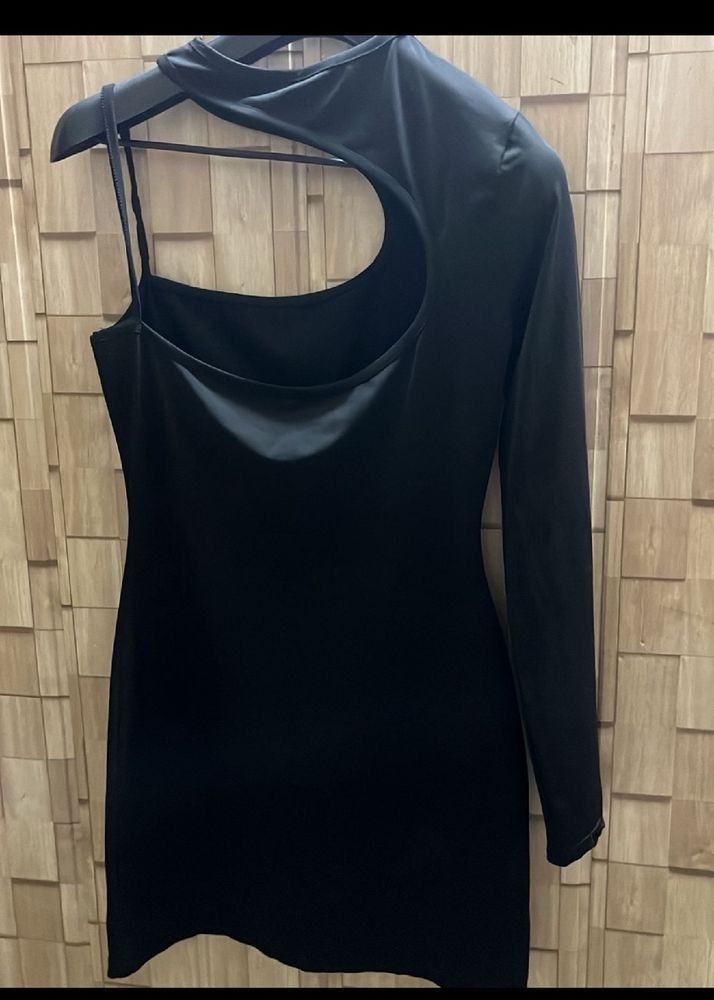 Asymmetrical Cutout Mini Dress