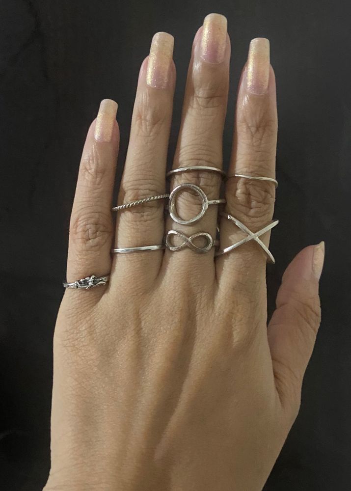 Pinterest ring stack set of 8+1