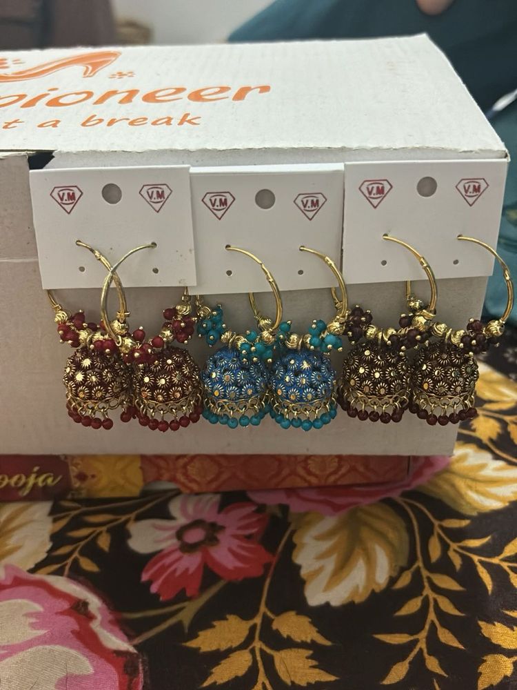 Jhumka Hoop Earrings