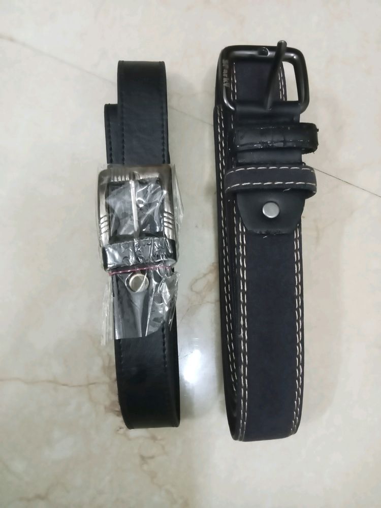 Men&#39;s Black And Brown Belt Pack Of 2
