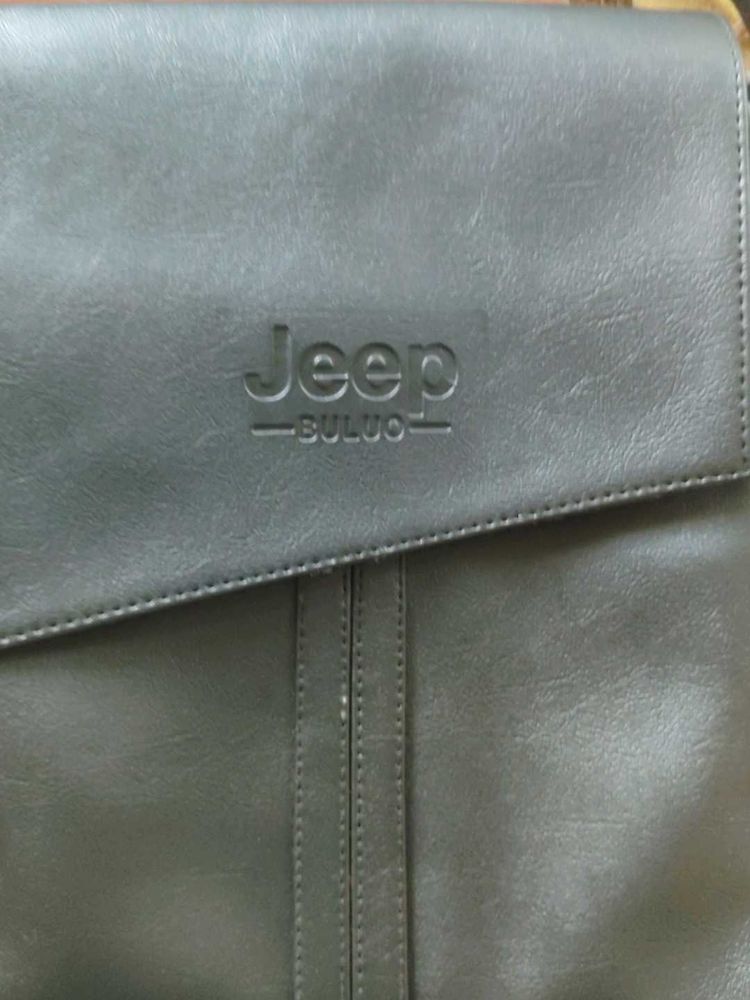 Stylish Black Side Bag Of &#39;Jeep&#39;-BOLUVO
