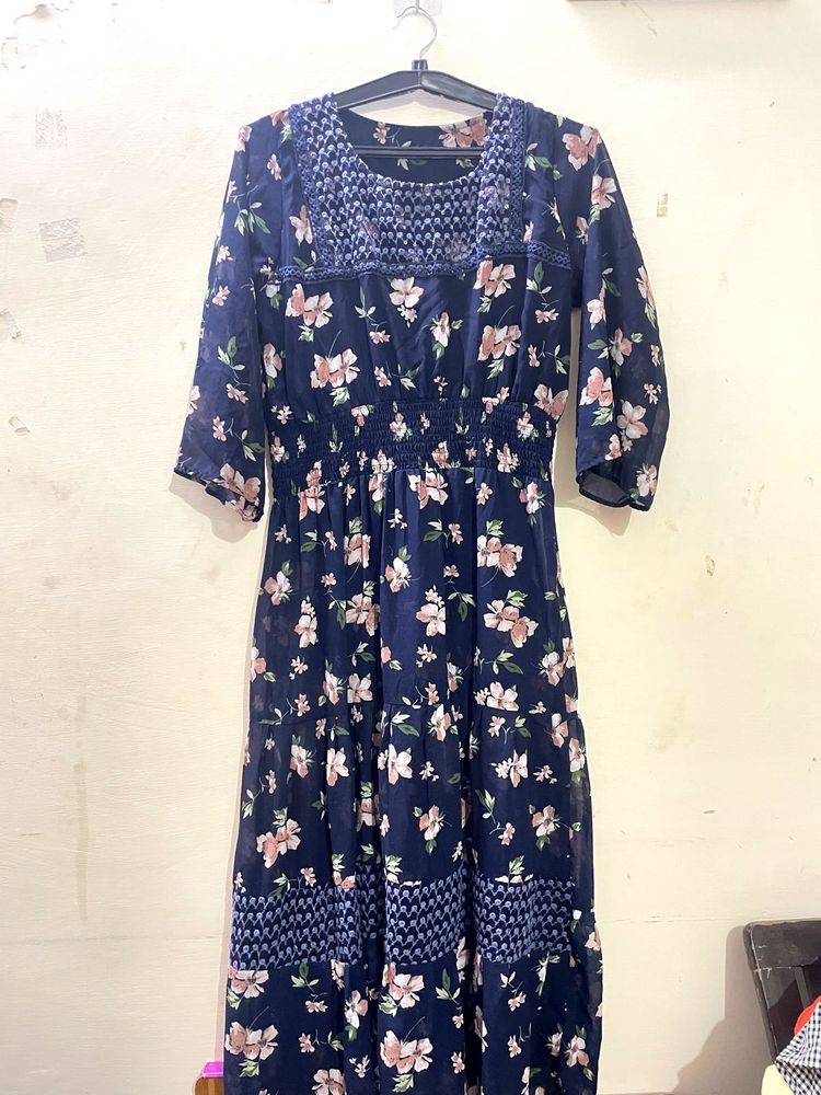 Floral Print Maxi Dress