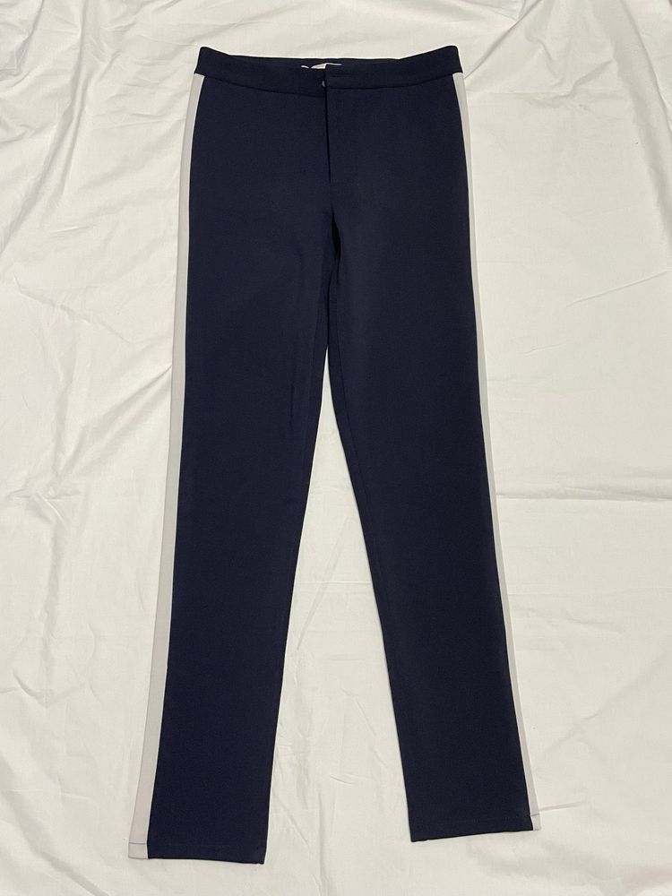 Navy blue trouser pant with white strip Size-30